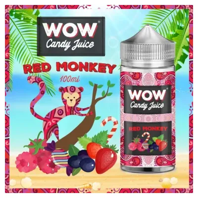 Red Monkey 100ml WOW Candy Juice - Made in Vape