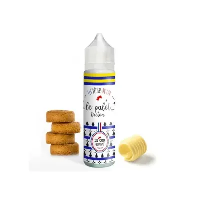 Le Palet Breton 50ml Les Bêtises du Coq (Le Palet Breton 50ml Les Bêtises du Coq - Le Coq qui Vape) - Airomia