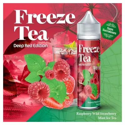 Raspberry Mint & Wild Strawberry Ice Tea 50ml Freeze Tea - Made In Vape