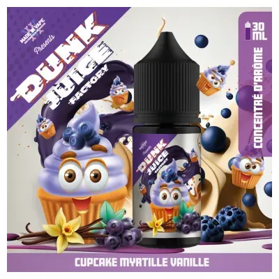 Concentré Cupcake Myrtille Vanille 30ml Dunk Juice Factory - Made in Vape