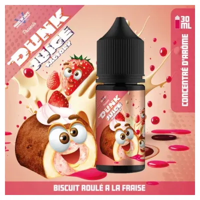 Concentré Biscuit Roulé à la Fraise 30ml Dunk Juice Factory - Made in Vape