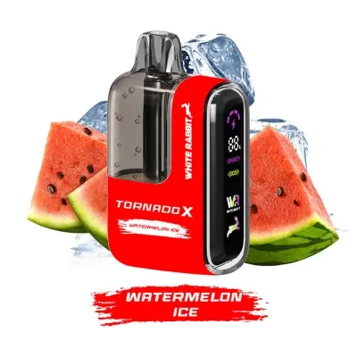 Puff Tornado X 25K Watermelon Ice 650mAh 18ml (Nicotine:10 mg/ml) - Tornado x White Rabbit