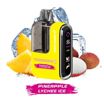 Puff Tornado X 25K Pineapple Lychee Ice 650mAh 18ml (Nicotine:10 mg/ml) - Tornado x White Rabbit