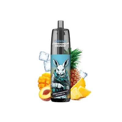 Puff Tornado 15K Peach Pineapple Mango Ice 650mAh 14ml (Nicotine:10 mg/ml) - Tornado x White Rabbit