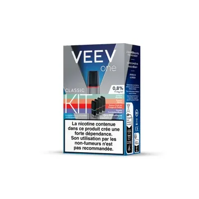 Kit Veev One Saveurs Fruitées 0.8% (9mg/ml) - Veev (+ 4 recharges)