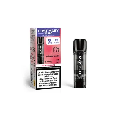 Pod Pré-rempli Tappo Fruits Rouges 2ml (Nicotine:20 mg/ml) - Lost Mary
