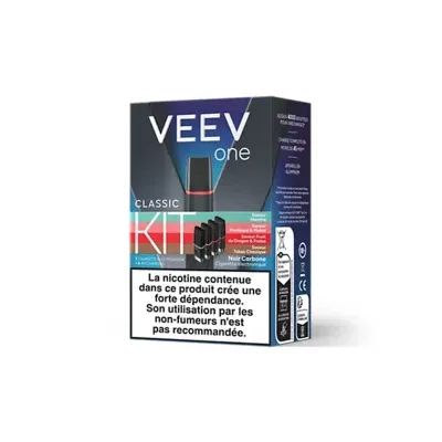 Kit Veev One Saveurs Classiques 1.8% (20mg/ml) - Veev (+ 4 recharges)