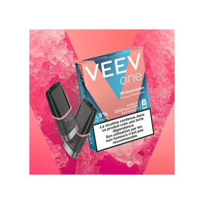 Paquet de 2 Pods pré-remplis Veev One Watermelon (Nicotine:20 mg/ml) - VEEV