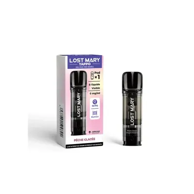 Pod Pré-rempli Tappo Pêche Glacée 2ml (Nicotine:10 mg/ml) - Lost Mary