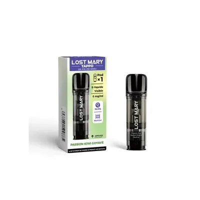 Pod Pré-rempli Tappo Passion Kiwi Goyave 2ml (Nicotine:10 mg/ml) - Lost Mary