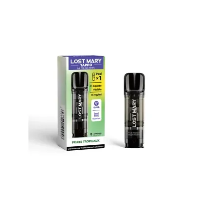 Pod Pré-rempli Tappo Fruits Tropicaux 2ml (Nicotine:20 mg/ml) - Lost Mary