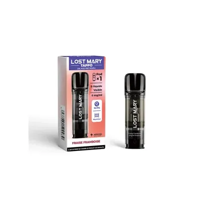 Pod Pré-rempli Tappo Fraise Framboise 2ml (Nicotine:20 mg/ml) - Lost Mary