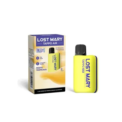Kit Découverte Tappo Air Yellow/Fruits tropicaux (Nicotine:10 mg/ml) - Lost Mary