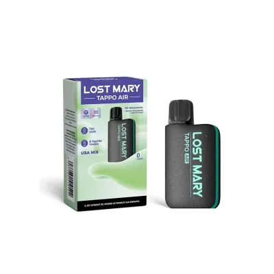 Kit Découverte Tappo Air Black /USA Mix- Lost Mary (Nicotine:20 mg/ml) - Lost Mary