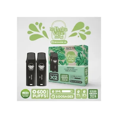 Pod de remplacement pré-remplis 2ml (pack de 2) (Nicotine:10 mg/ml, Déclinaison:Cola Ice) - Ma Petite Vape