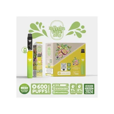 Re Puff Kiwi Passion Goyave Ma Petite Vape 600 (Nicotine:10 mg/ml) - Ma Petite Vape