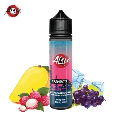 Litchi Mangue Cassis 50ml (0mg) - Eremento by Aisu