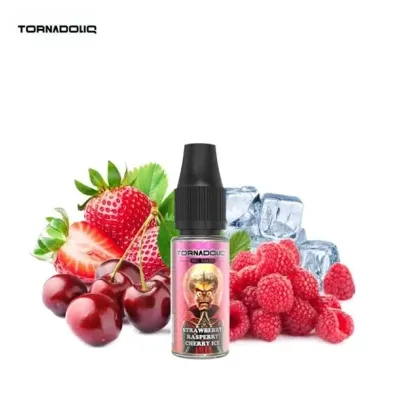 Strawberry Raspberry Cherry Ice 10ml Nic Salt (20mg) - Tornadoliq