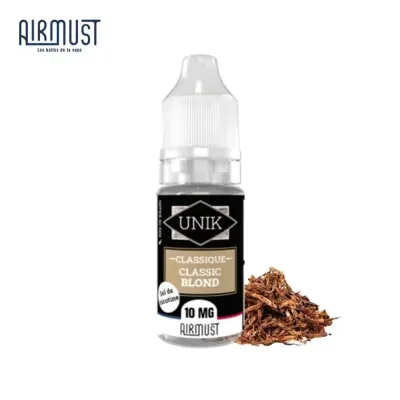Classic Blond 10ml Nic Salt (10mg) - Unik by Airmust