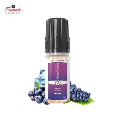Moon Shiners : Raisin Myrtille frais 10ml Salt (20mg) - Le French Liquide