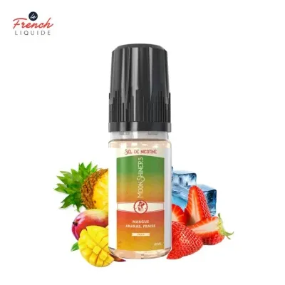 Moon Shiners : Mangue Ananas Fraise Frais 10ml Salt (20mg) - Le French Liquide