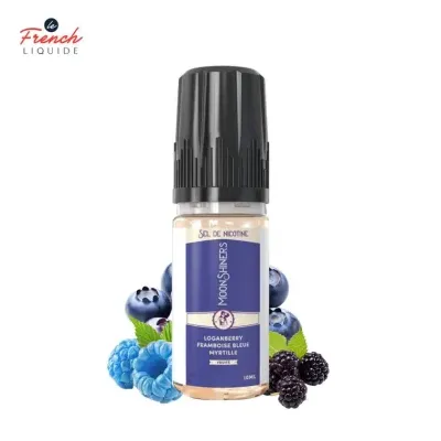 Moon Shiners : Logan Berry Framboise Bleue Myrtille 10ml Salt (20mg) - Le French Liquide