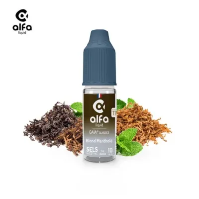 Blond Mentholé 10ml Nic Salt Gaïa Classics (20mg
                              50% / 50%) - Alfaliquid