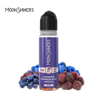 Loganberry Framboise Bleue Myrtille 50ml (0mg) - Moon Shiners by Le French Liquide