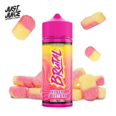 Rhubarb & Custard 100ml (0mg) - Brutal by Just Juice