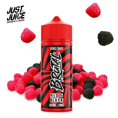 Red & Black 100ml (0mg) - Brutal by Just Juice