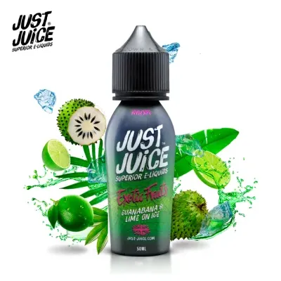 Guanabana & Citron vert glacé 50ml (0mg) - Just Juice