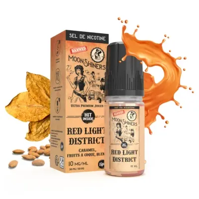 Moon shiners : Red Light District 10ml SALT (10mg) - Le French Liquide
