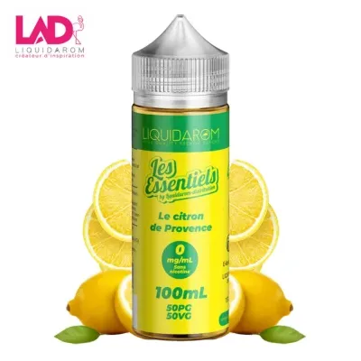 Citron de Provence 100ml -Les Essentiels by Liquidarom (0mg) - Citron de Provence 100ml -Les Essentiels by Liquidarom