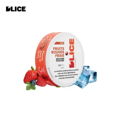 Fruits Rouges Frais boite de sachets de nicotine (20 sachets) -Dlice by Kapz (8mg) - Fruits Rouges Frais boite de sachets de nicotine (20 sachets) -Dlice by Kapz