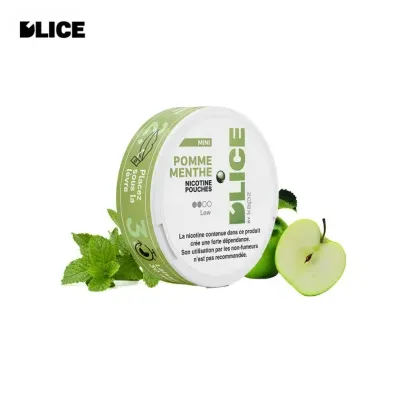 Pomme Menthe boite de sachets de nicotine (20 sachets) -Dlice by Kapz (4mg) - Pomme Menthe boite de sachets de nicotine (20 sachets) -Dlice by Kapz