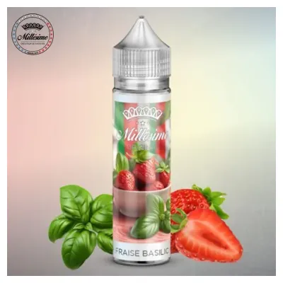 Fraise Basilic 50ml (0mg) - Millésime