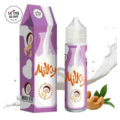 Milky Coco Cajou 50ml (0mg) - Le Coq Qui Vape
