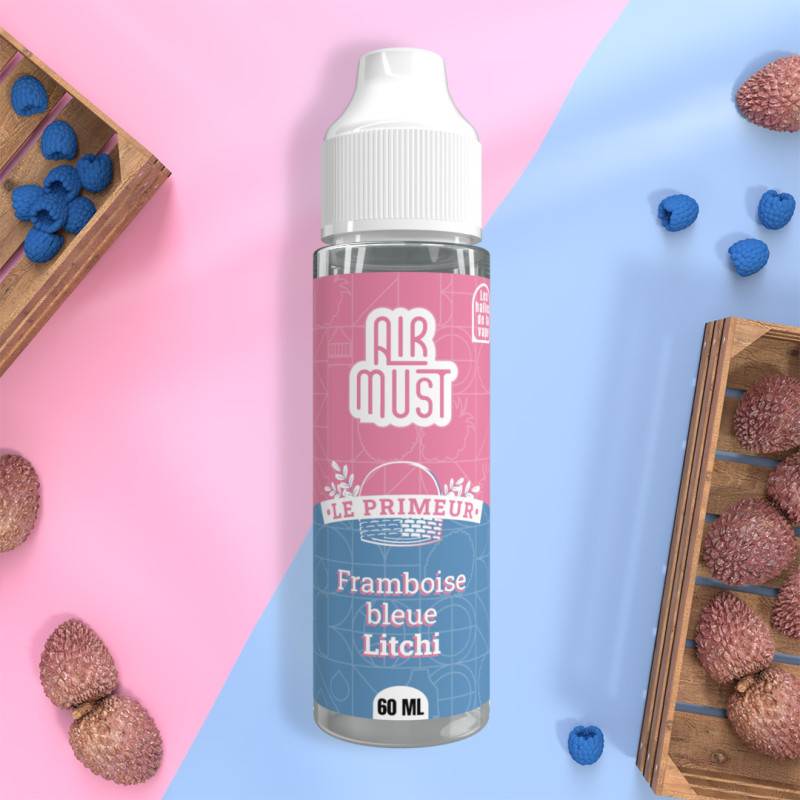 Framboise Bleue Litchi 60ml (0mg) - Le Primeur by Airmust