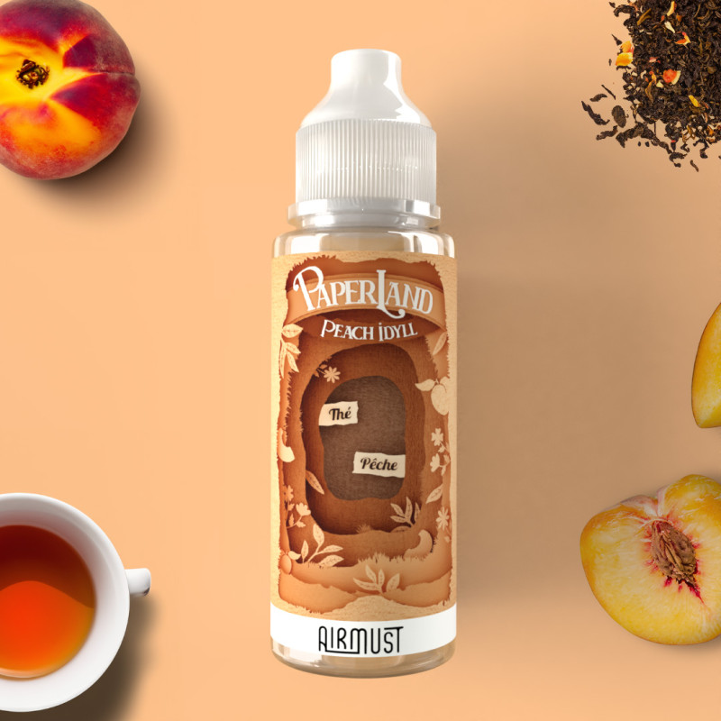 Peach Idyll 100ml (0mg) - Paperland by Airmust