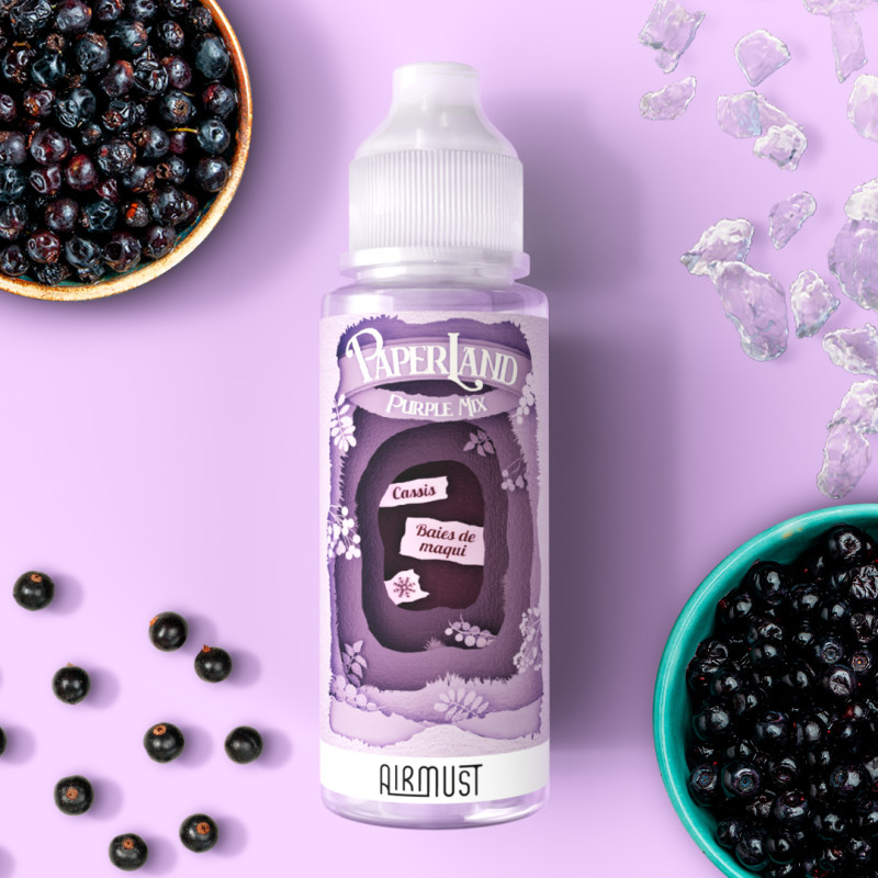 Purple Mix 100ml (0mg) - Paperland by Airmust