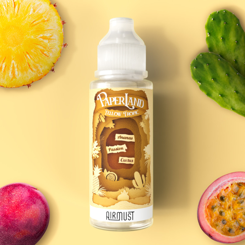 Yellow Tropic 100ml (0mg) - Paperland by Airmust
