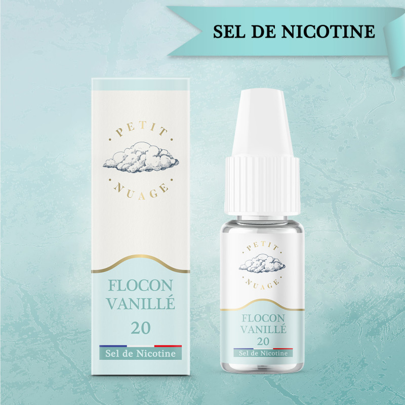 Flocon Vanillé 10ml Nic Salt (20mg) - Petit Nuage