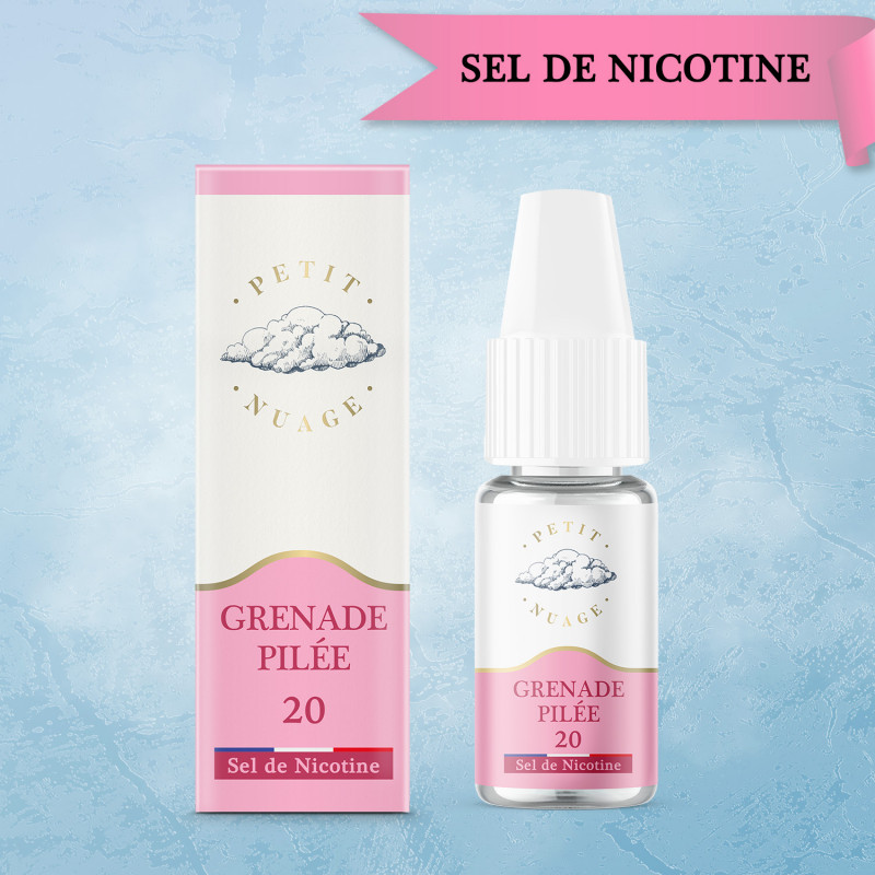 Grenade Pilée 10ml Nic Salt (10mg) - Petit Nuage