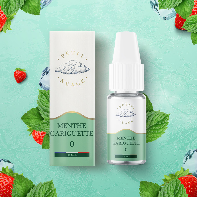 Menthe Gariguette 10ml (16mg) - Petit Nuage