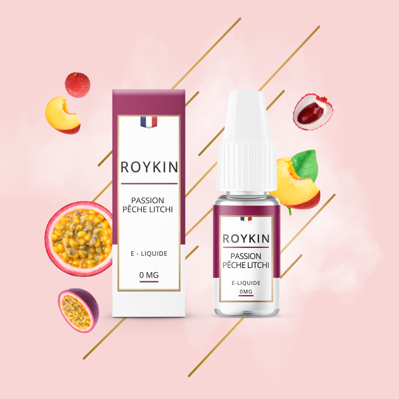 Passion Pêche Litchi 10ml (6mg) - Roykin