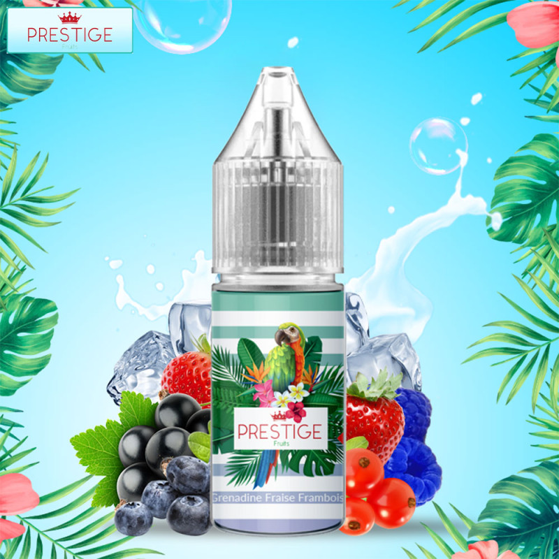 Grenadine Framboise Fraise Nic Salt 10ml (20mg) - Prestige Fruits