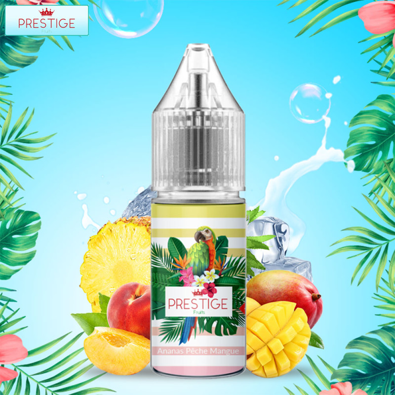 Ananas Pêche Mangue Nic Salt 10ml (20mg) - Prestige Fruits