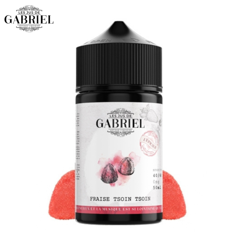 Fraise Tsoin Tsoin 50ml (0mg) - Jus Gabriel