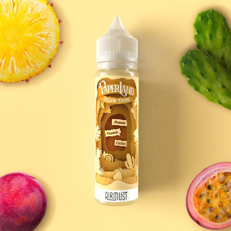 Yellow Tropic 60ml (0mg) - Paperland by Airmust