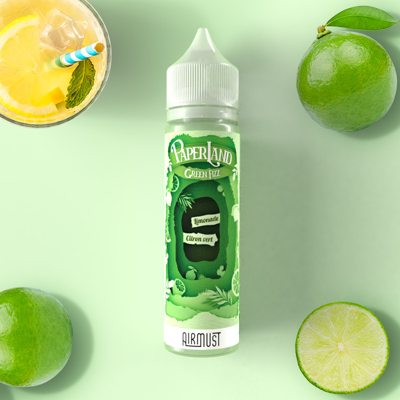 Green Fizz 60ml (0mg) - Paperland by Airmust